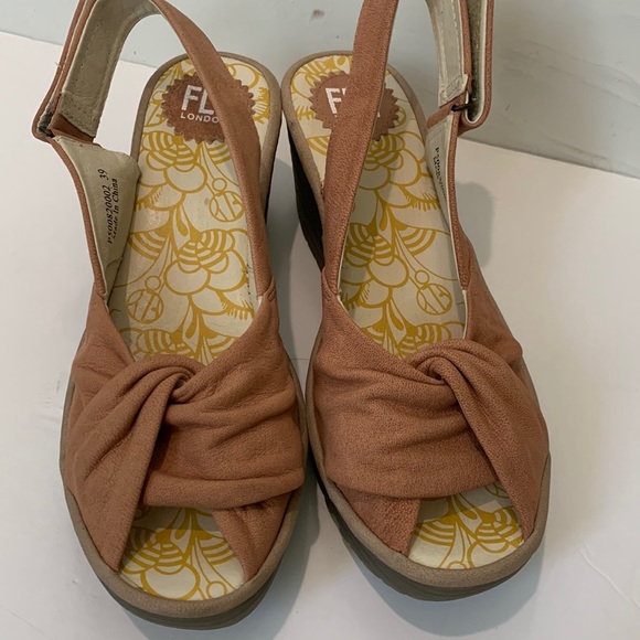 Fly London wedge sandals size 39/8 - Picture 12 of 13
